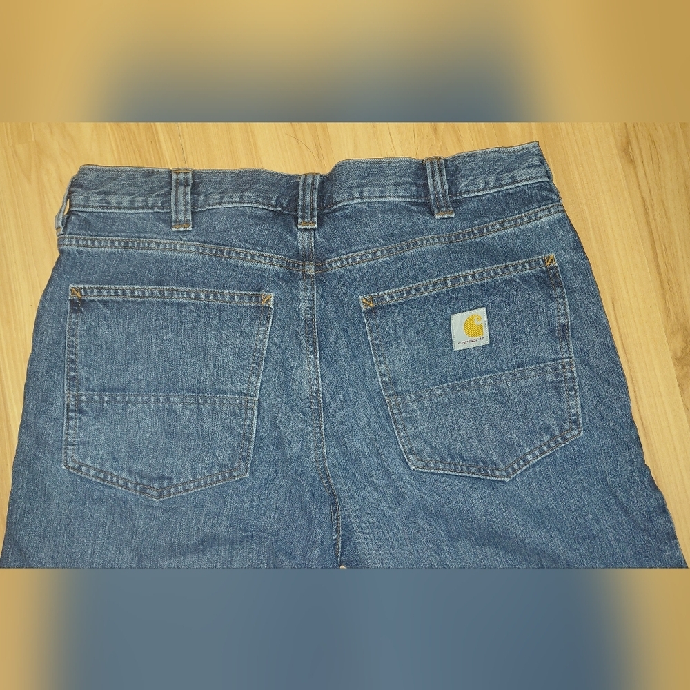 Carhartt Men's Relaxed Fit Blue Jeans - Picture 5 of 6